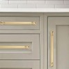 khtumeware 10-Pack Champagne Bronze Heavy-Duty Solid Cabinet Pulls, 4 Inch