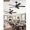 Fanbulous 2 Pack Farmhouse 42 Ceiling Fans with Lights, Black