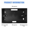 2 Gang Surface Mount Back Box Pattress White 2Pcs, White