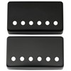 Musiclily Humbucker Pickup Cover Set for Electric Guitar, Black(Set of