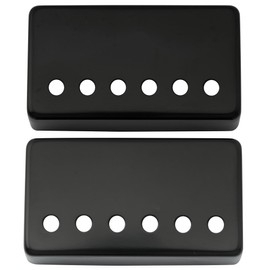 Musiclily Humbucker Pickup Cover Set for Electric Guitar, Black(Set of 2)