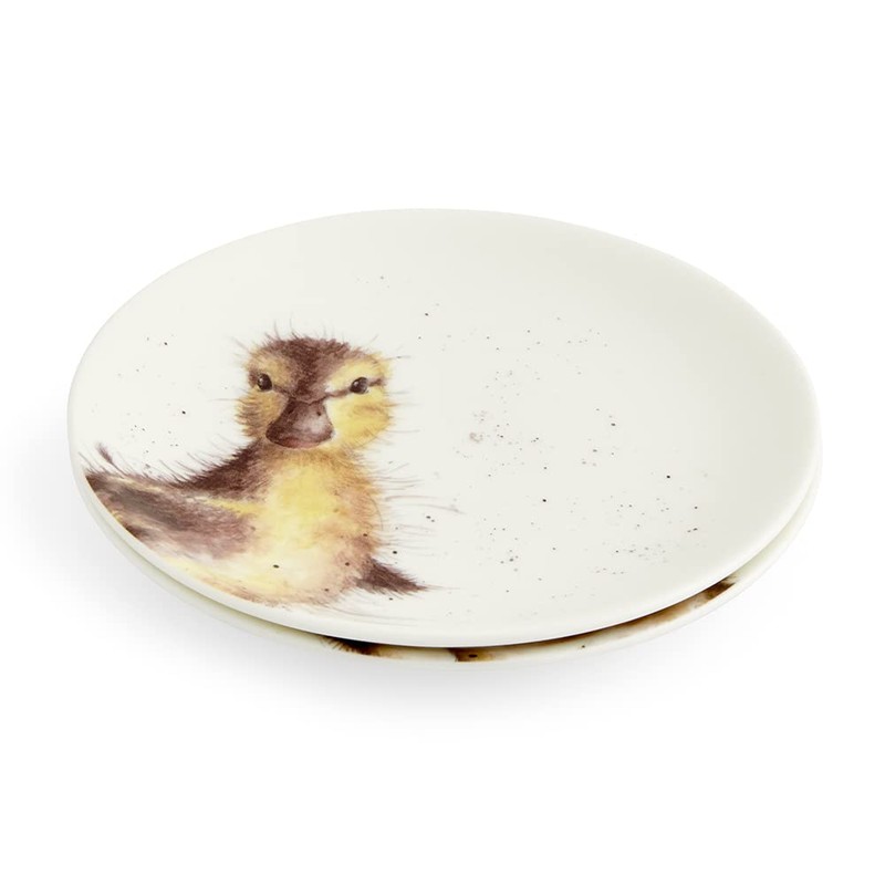 Wrendale Coupe Plates - Rabbit Duckling - Set of 2
