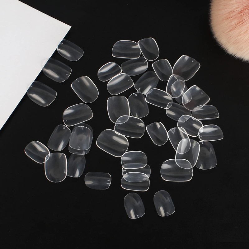 600 PCS Children False Nails, 10 Sizes Clear False Nails