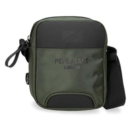 Pepe Jeans Bromley Small Shoulder Bag Green 15 x 19.5 x 6 cm Polyester, Green, Talla única, Small Shoulder Bag, Green, Small shoulder bag