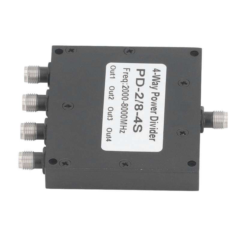 SMA Microstrip Power Splitter Combiner 2‑8GHz Stainless Steel 4 Way