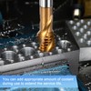 M METERXITY M12x1.75mm Metric Thread Tap, HSS Titanium Coated 81mm