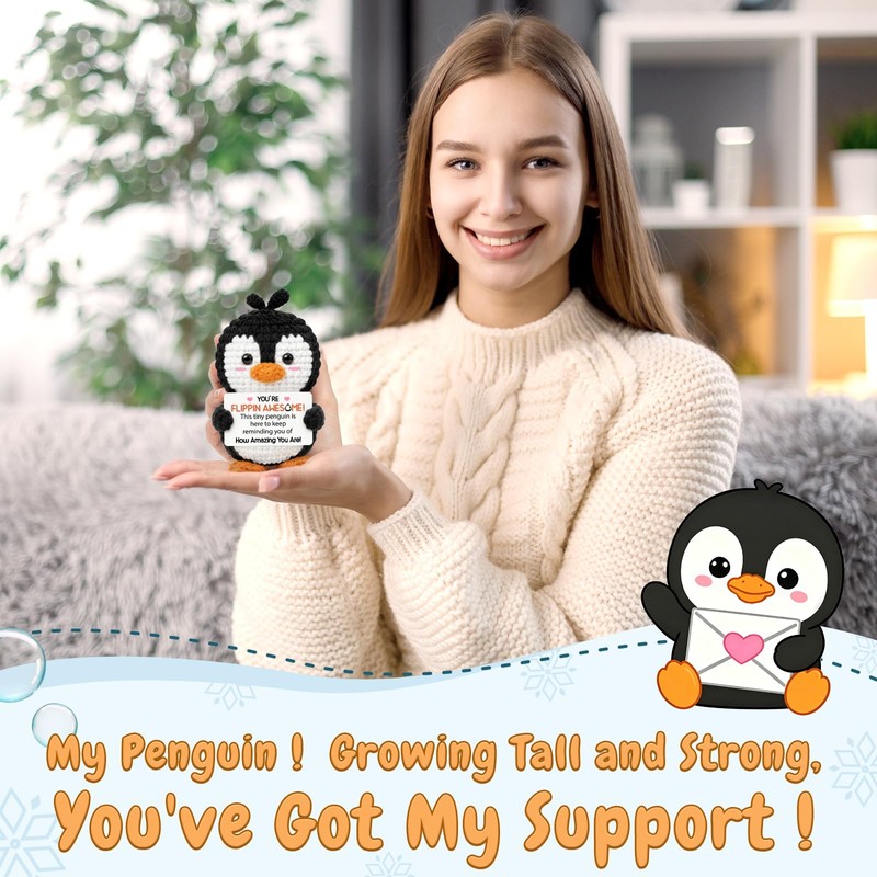 Positive Penguin Gifts, Good Luck Positive Gifts With Card