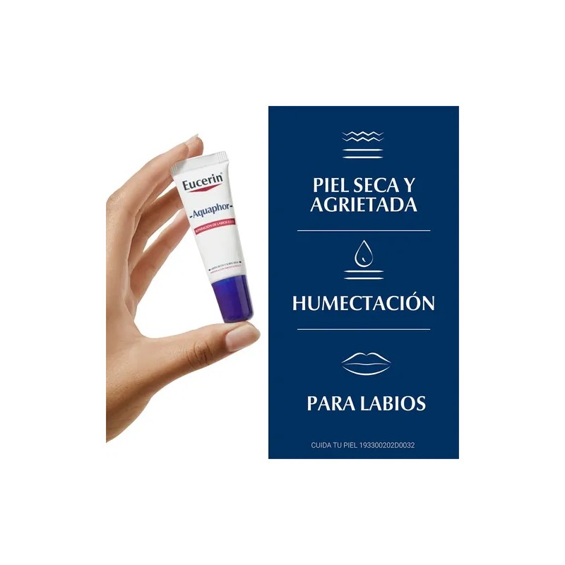 Protector Labial Eucerin Reparador Aquaphor Sos 9.5g/10ml