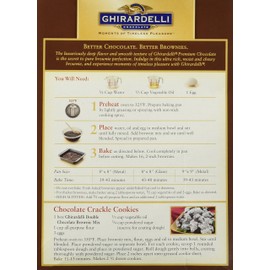 Ghirardelli Chocolate DOUBLE CHOCOLATE Brownie Mix 18oz. (2 Boxes)