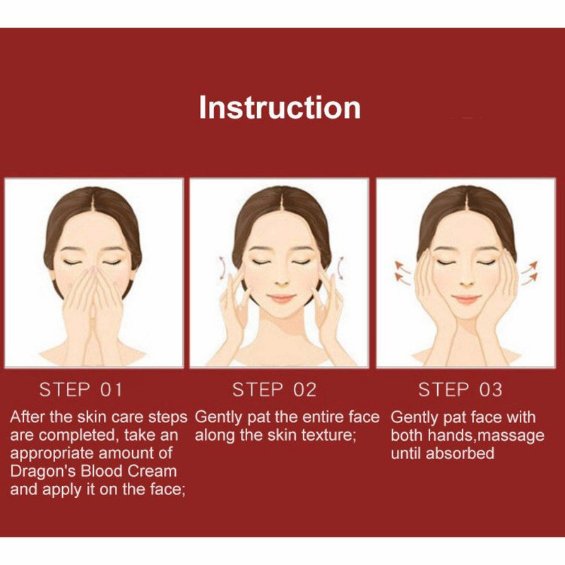 Dragon's Blood Face Cream Retinol Placenta Whitening Brightening Moisturizing Anti-wrinkle