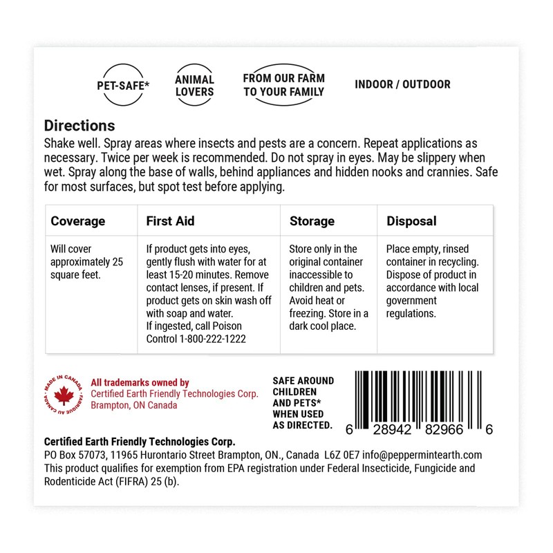 Powermint Peppermint Oil Insect & Pest 8oz (Pack of 2)
