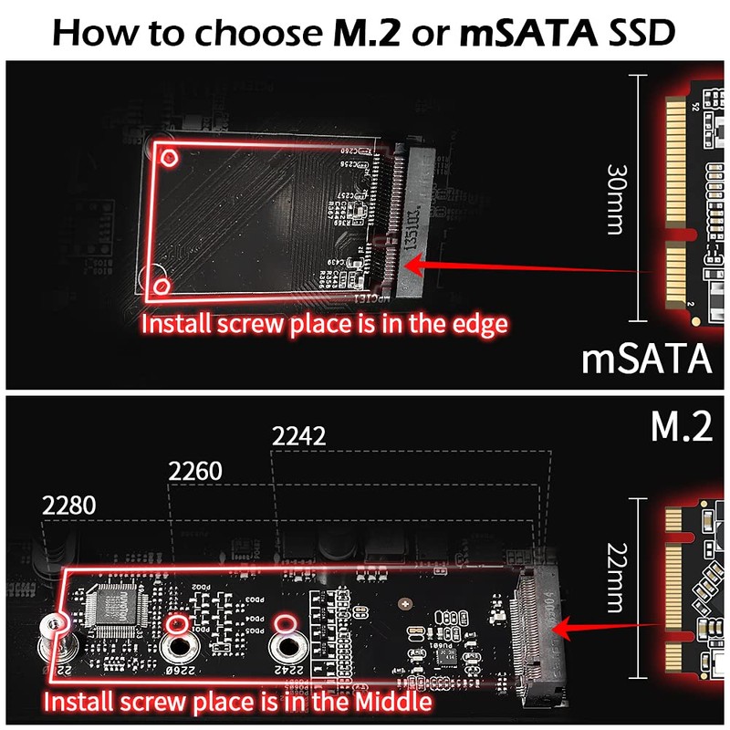 Msata SSD 500GB Dogfish 3D NAND Solid State Drive Msata