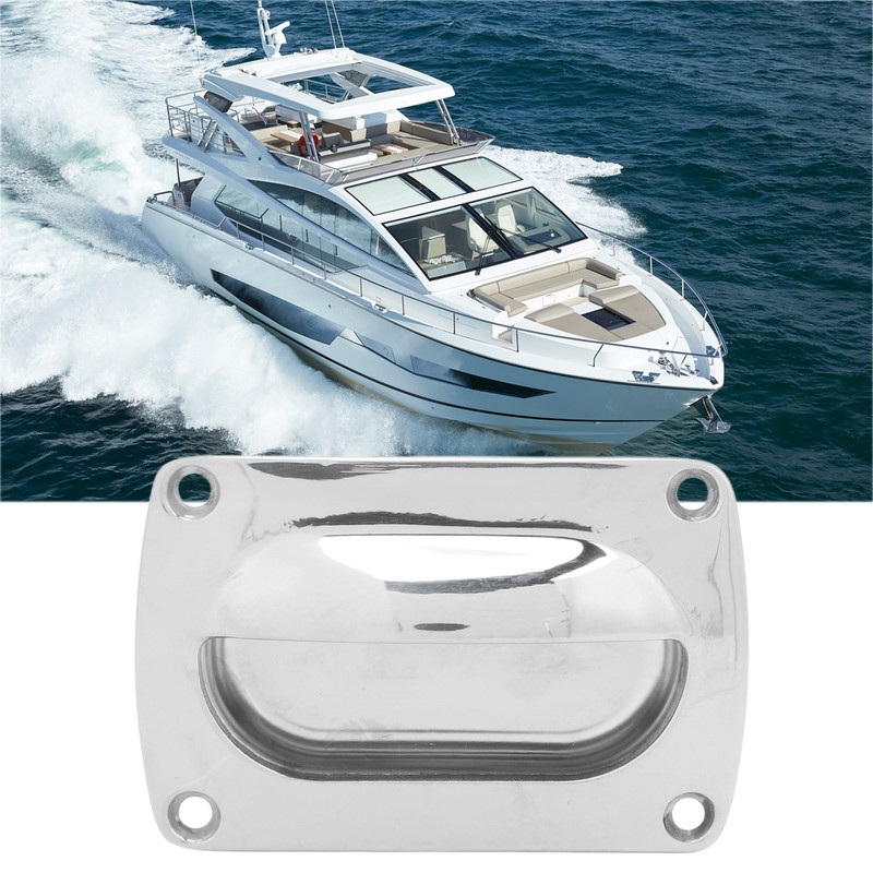 Flush Pull Handle Marine Grade Stainless Steel Mirror Polishing Recessed