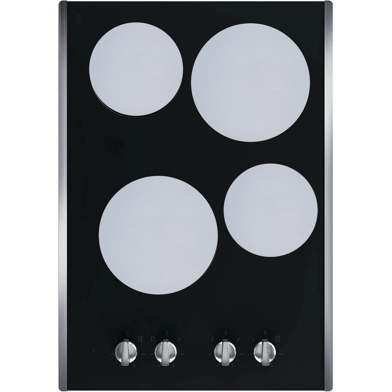Ritadeshop Burner Covers for Electric Stove (White, Round 8/10'')