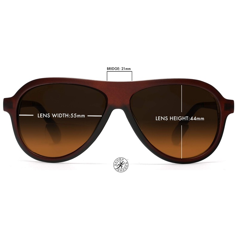 Samba Shades Bifocal Readers Pilot - anteojos de sol militares