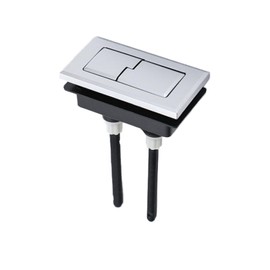 Replacement Toilet Tank Button Double Flush Water Tank Switch Compatible with Most Bathroom Flush Systems (B2 Rectangular)