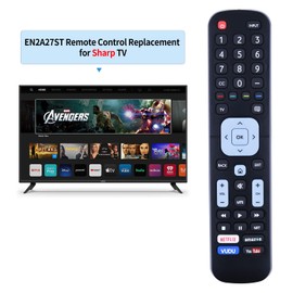 Replacement EN2A27ST Sharp Remote Control Compatible for Sharp 4K Ultra LED Smart HDTV LC-32P5000U LC-40P5000U LC-43P5000U LC-50P5000U LC-55P5000U LC-60P6000U LC-60P6070 LC-60P6070U