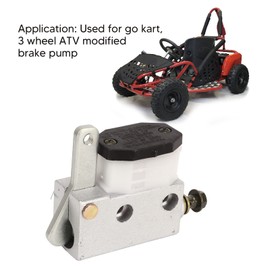 Go Kart Master Cylinder, Go Kart Master Brake Cylinder, Brake Master Cylinder Pump, Metal Construction, Easy Installation 12.8 For Go Kart ATV UTV Brake Master Cylinder Assembly Go Kart Master
