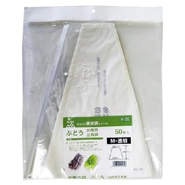 Isshiki Honten K-32 Grape Triangular Bags, Clear, Medium, Prevents Scratches and Drops During Shipment, Transportation, Display, Pack of 50