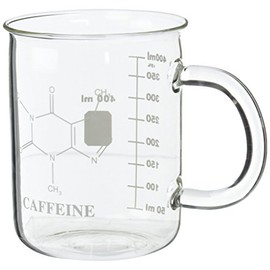 Scientific Glass Caffeine Beaker Mug (450mL)