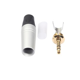 WHAMVOX 5pcs Gold Plated Audio Adapter for Headphone Jack Soldering Connector for Extension Cables Car Aux Provides Stereo Sound Quality