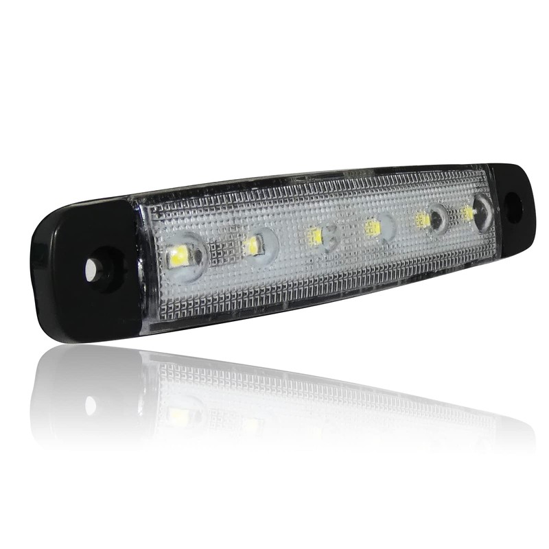 10 pcs 6 Smd Led Front White Clear Side Marker