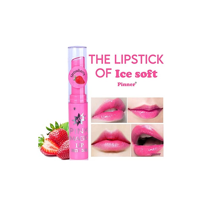 PINNER Fruit Extract Color Changing Pink Magic Lipstick Combo Pack