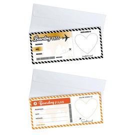 2 Stücke Reisegutschein,Gutschein Zum Selber Ausfüllen Mit Rubbelaufkleber - Rubbelkarte Zum Beschriften- Bordticket Personalisierarb-Geburtstagskarte