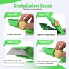 Lizenoz 4PCS Green Fixed Blade Roofing Knife,carpet knife heavy duty,