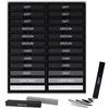 24 Pro Charcoal Drawing Set, Premium Compressed Charcoal Sticks with