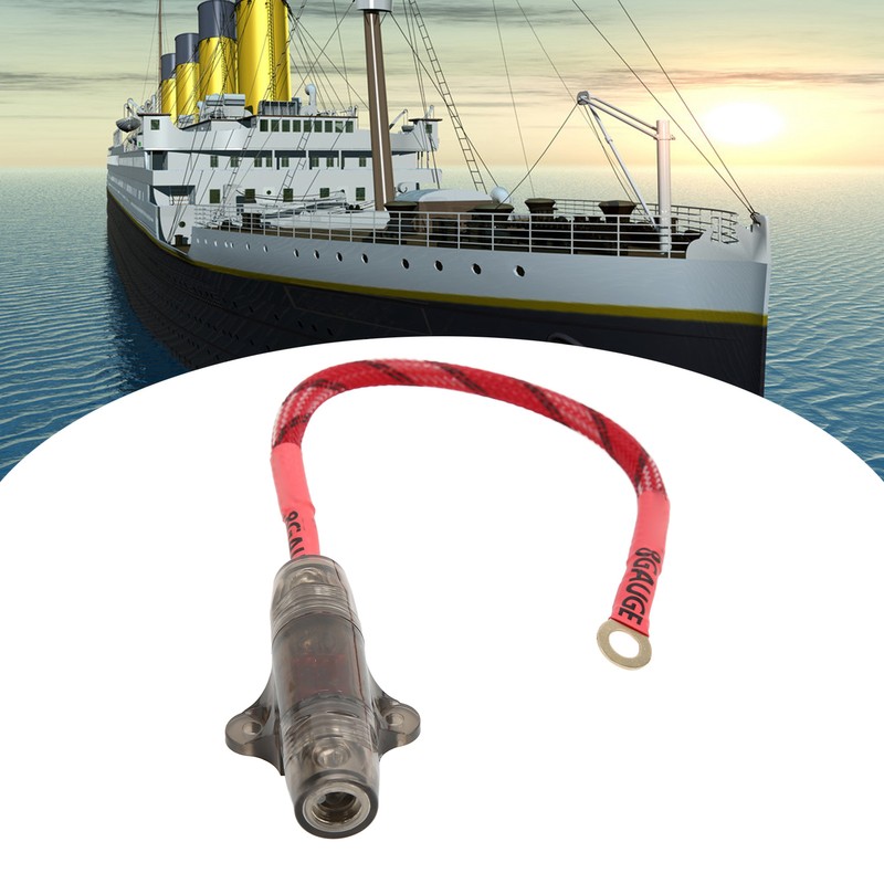 Sound Fuse Cable 8GA O Ring Terminal Copper Core Safe
