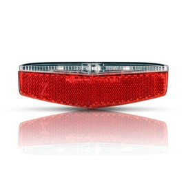 LED Bicycle Rear Light for E-Bike (6-60 V) – Bicycle Lamp Rear Light, Bicycle Light – StVZO Approved, 50-80 mm Adjustable