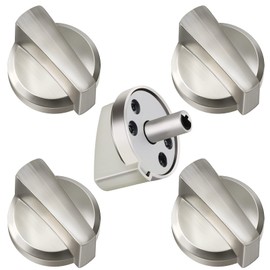 WB03X25796 PGP976SET1SS PGP953SET1SS PGP986SET1SS Gas Cooktop Knob Fit for GE Gas Stove Knobs WB03T10326 PGP986SET5SS PGP959SET1SS PGP976SET2SS 4362262 AP5986232 PS11721433 EAP11721433-5 Pack