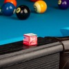 Master Billiard Pool Chalk, Pack of 12 Cubes, Grey, with