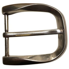 BELTINGER Wave Belt Buckle 4.0 cm | Buckle Interchangeable Buckle Belt Buckle 40 mm Solid | Pin Buckle | Interchangeable Belt up to 4 cm, silver, 5,6 x 6,0 cm