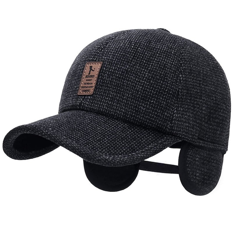 Winter for Men Outdoor Hat, Adjustable Warm Sport Golf Baseball