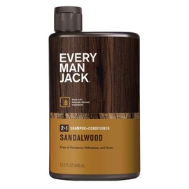 Every Man Jack Champú 2 en 1 sándalo 13 onzas (400 ml) (paquete de 2) 2