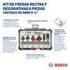 Bosch Professional 6 pcs. Trim & Edging Router Bit Set