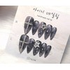 [In-store special discount]Y2K Blackpink Cosmic Cross Nail Tips - Almond