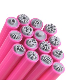 GEDEUBAN 15 PCS Nail Art Stamp Stamps Pen, Each Type Different Patterns for Women Girls Home Manicures