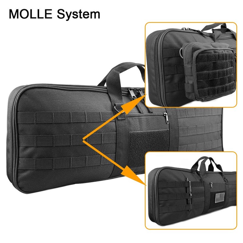 XTACER Tactical Bow Case MOLLE Recurve Takedown Bow Case Fully