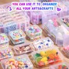 Funtopia Craft Storage Organiser 59 Pack, 3-Tier Stackable Storage Container