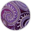 SHLAX&WING Mens Pocket Square Purple Paisley Handkerchieves Silk Hanky