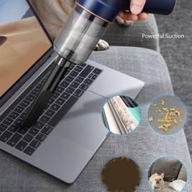 Estink Mini Handheld Vacuum Cleaner, Car Air Duster 120W 8000Pa DC7.4V Mini Cordless Vacuum Cleaner Home Office Handheld Cleaning Duster for Car Home Office Desktop Computer Cleaning