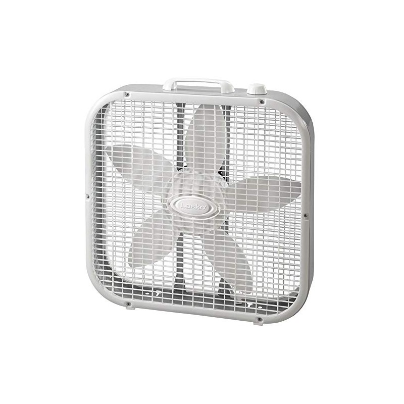 Lasko Air Circulating Box Fan 3733, White