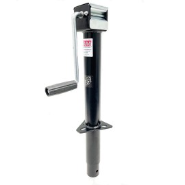 RAM Southwest Wheel 5,000 lb Side Wind RAM A-frame Trailer Jack w/Steel Caster Wheel