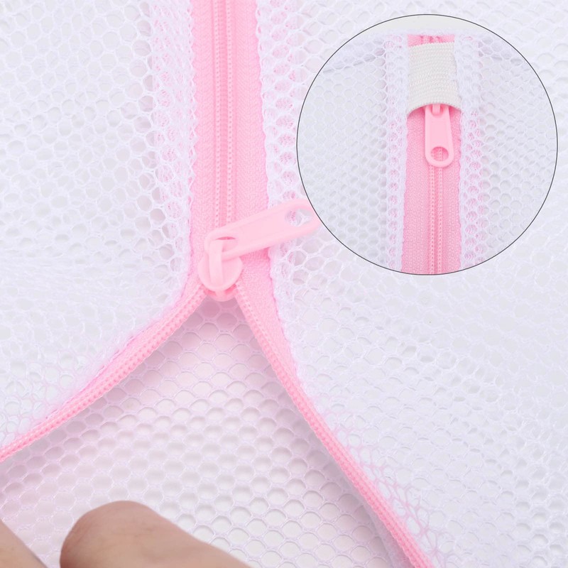 6 Pcs Durable Mesh Laundry Bags for Delicates，30x40cm Reusable Wash