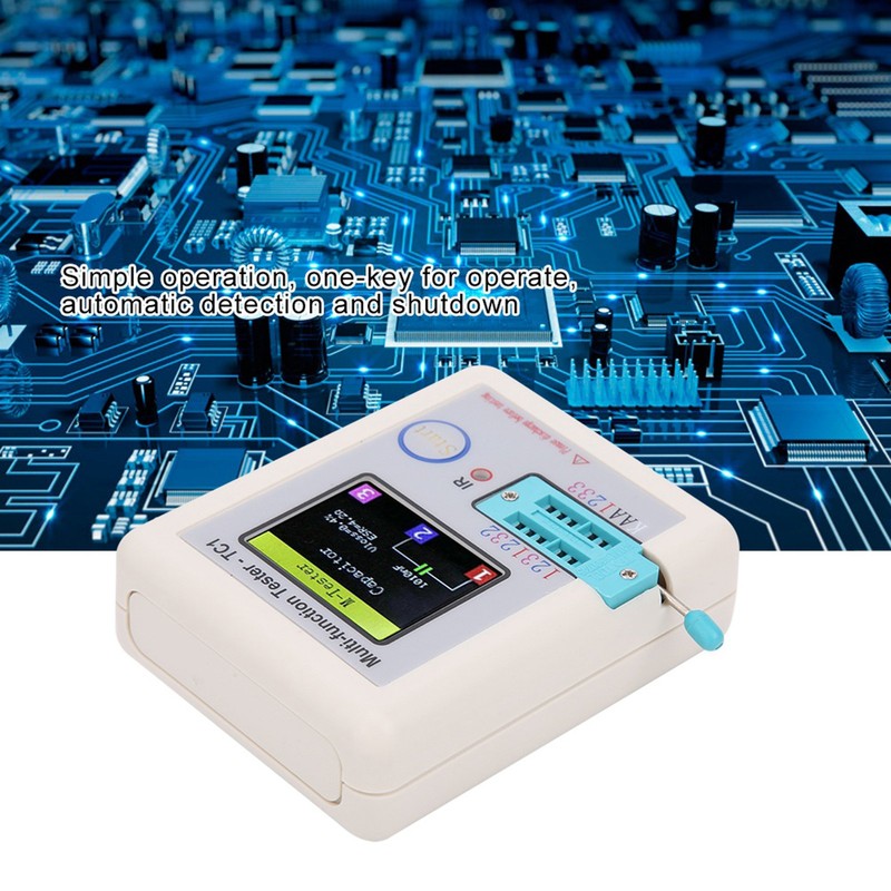 Multifunction Transistor Tester 1.8in TFT Display Screen LCR‑TC1 for Capacitor
