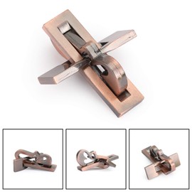 MAD HORNETS Metal Lock Toys Brain Teaser Game Plane Lock IQ Mind Puzzle Box Vintage Alloy