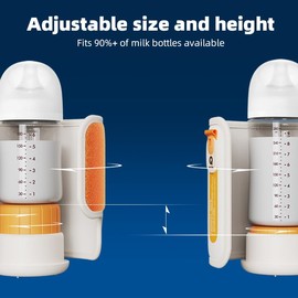 Portable Bottle Warmer for Travel, Baby Bottle Warmer for Breastmilk & Formula, Milk Warmer on The Go, Accurate Temperature Control, Retain Nutrients